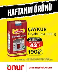 Çaykur Tiryaki 1 kg Çay