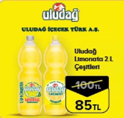 Uludağ Limonata Çeşitleri 2 l