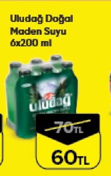 Uludağ Doğal Maden Suyu 6x200 ml