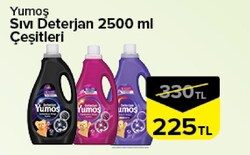 Yumoş Sıvı Deterjan Çeşitleri 2500 ml