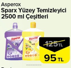 Asperox Sparx Yüzey Temizleyici Çeşitleri 2500 ml