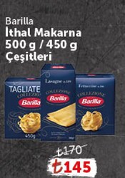 Barilla İthal Makarna Çeşitleri 450-500 g