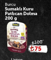 Burcu Sumaklı Kuru Patlıcan Dolma 200 g
