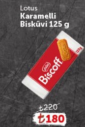 Lotus Karamelli Bisküvi 125 g