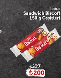 Lotus Sandwich Biscoff Çeşitleri 150 g