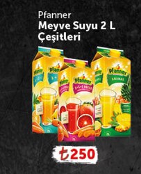 Pfanner Meyve Suyu Çeşitleri 2 l
