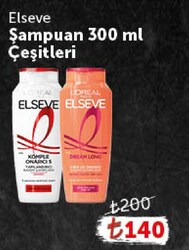 Elseve Şampuan Çeşitleri 300 ml