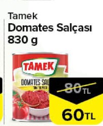 Tamek Domates Salçası 830 gr