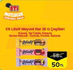 Eti Lifalif Meyveli Bar Çeşitleri 35 g