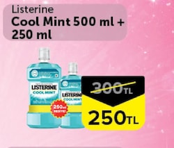 Listerine Cool Mint 500 ml+250 ml