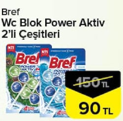 Bref WC Blok Power Aktiv 2'li Çeşitleri