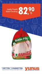 Aspiliç Poşetli Bütün Tavuk kg