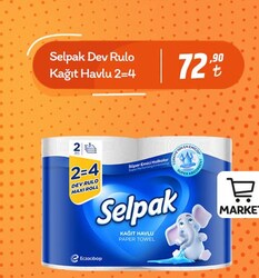 Selpak Dev Rulo Kağıt Havlu 2=4