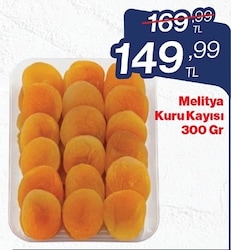 Melitya Kayısı Kuru 300 Gr Sarı