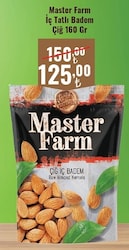 Master Farm Çiğ İç Badem 160 gr