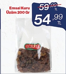 Emsal Kuru Üzüm 200 gr