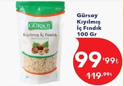 Gürsoy Kıyılmış Fındık İçi 100 g