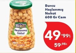 Burcu Haşlanmış Nohut 600 gr