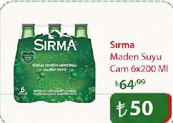 Sırma Maden Suyu Cam 6x200 ml