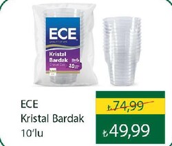 Ece Kristal Bardak 10'lu