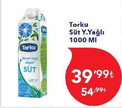 Torku Süt Yarım Yağlı 1000 ml