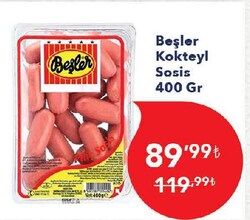 Beşler Kokteyl Sosis 400 gr