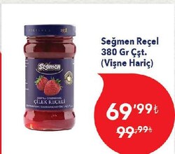 Seğmen Reçel Çeşitleri 380 gr (Vişne Hariç)