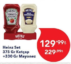 Heinz Ketçap 375 g+Mayonez 330 g Set