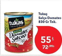 Tukaş Domates Salçası 830 gr