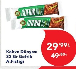 Kahve Dünyası Antep Fıstıklı Gofrik 33 gr