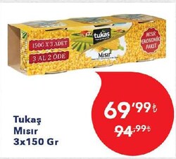 Tukaş Mısır 3x150 gr