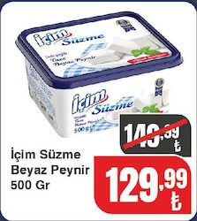 İçim Süzme Beyaz Peynir 500 gr