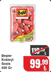 Beşler Kokteyl Sosis 400 gr