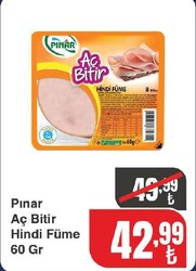 Pınar Aç Bitir Hindi Füme 60 gr