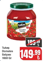 Tukaş Domates Salçası 1650 gr