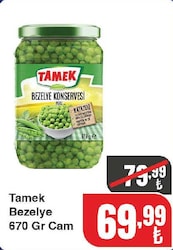 Tamek Bezelye 670 gr Cam