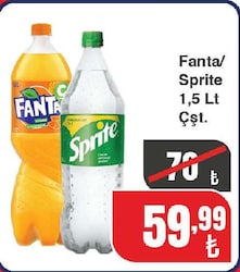 Fanta/Sprite 1.5 lt Çeşitleri
