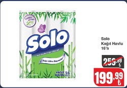 Solo Kağıt Havlu 16'lı