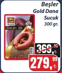 Beşler Gold Dana Sucuk 300 gr