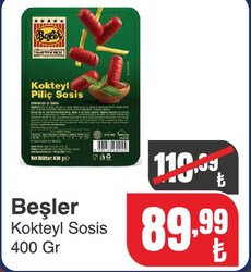 Beşler Kokteyl Sosis 400 gr