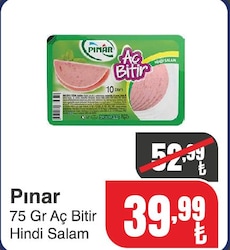 Pınar Aç Bitir Hindi Salam 75 gr