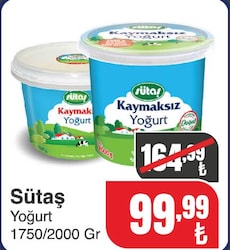 Sütaş Yoğurt 1750/200 gr