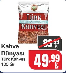 Kahve Dünyası Türk Kahvesi 100 gr