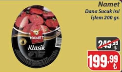 Namet Dana Sucuk Isıl İşlem 200 gr