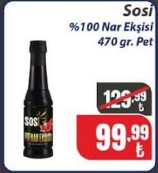 Sosi %100 Nar Ekşisi 470 gr Pet