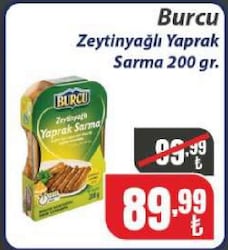 Burcu Zeytinyağlı Yaprak Sarma 200 gr