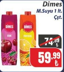 Dimes Meyve Suyu 1 lt Çeşitleri