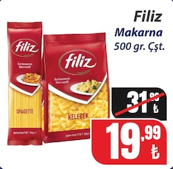 Filiz Makarna 500 gr Çeşitleri