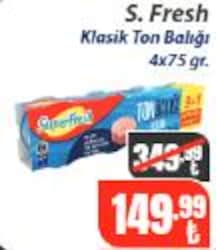 Superfresh Klasik Ton Balığı 4x75 gr