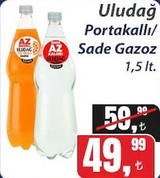 Uludağ Portakallı/Sade Gazoz 1,5 lt